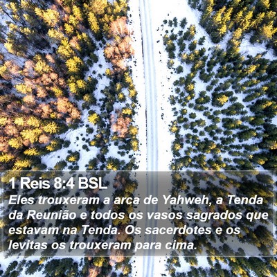 1 Reis 8:4 BSL Bible Verse Image