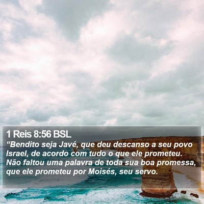 1 Reis 8:56 BSL Bible Verse Image