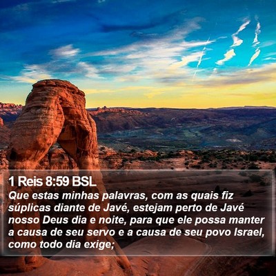 1 Reis 8:59 BSL Bible Verse Image