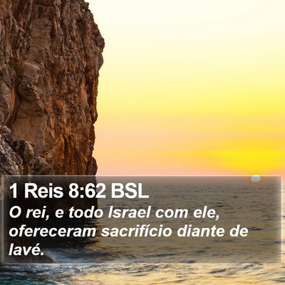 1 Reis 8:62 BSL Bible Verse Image