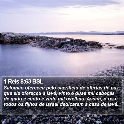 1 Reis 8:63 BSL Bible Verse Image