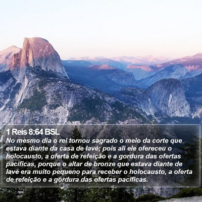 1 Reis 8:64 BSL Bible Verse Image