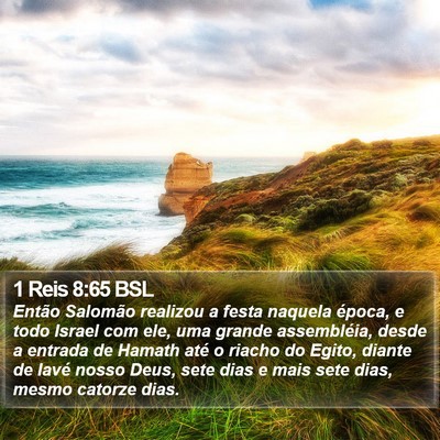 1 Reis 8:65 BSL Bible Verse Image