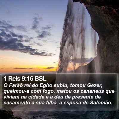 1 Reis 9:16 BSL Bible Verse Image