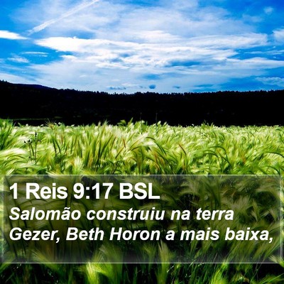 1 Reis 9:17 BSL Bible Verse Image