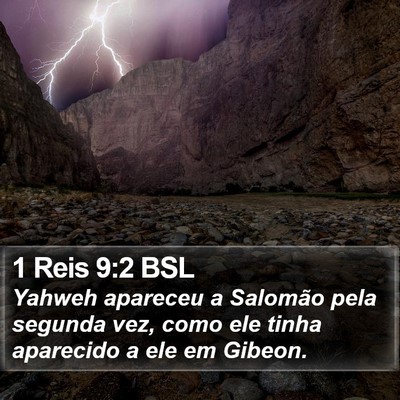 1 Reis 9:2 BSL Bible Verse Image