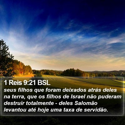 1 Reis 9:21 BSL Bible Verse Image
