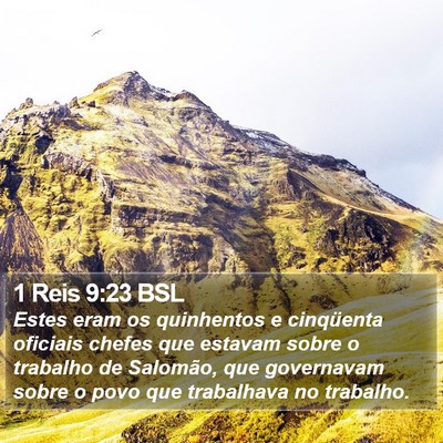 1 Reis 9:23 BSL Bible Verse Image