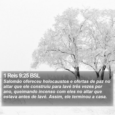 1 Reis 9:25 BSL Bible Verse Image