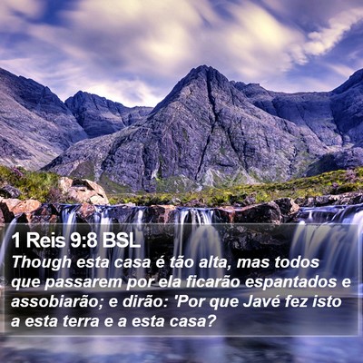 1 Reis 9:8 BSL Bible Verse Image