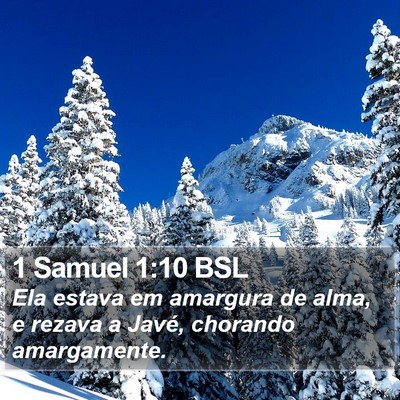 1 Samuel 1:10 BSL Bible Verse Image