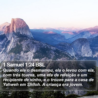 1 Samuel 1:24 BSL Bible Verse Image