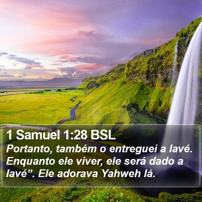 1 Samuel 1:28 BSL Bible Verse Image