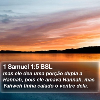 1 Samuel 1:5 BSL Bible Verse Image