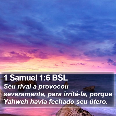 1 Samuel 1:6 BSL Bible Verse Image