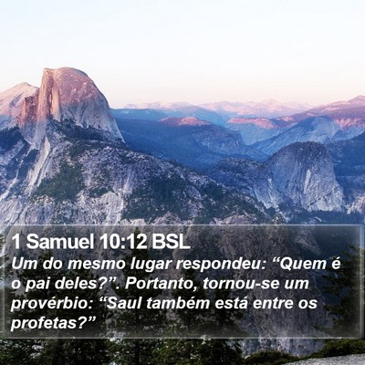 1 Samuel 10:12 BSL Bible Verse Image