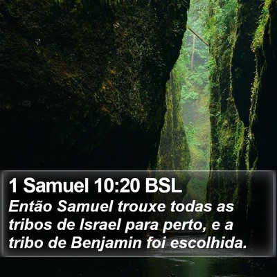 1 Samuel 10:20 BSL Bible Verse Image