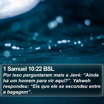1 Samuel 10:22 BSL Bible Verse Image