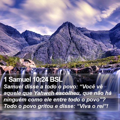 1 Samuel 10:24 BSL Bible Verse Image