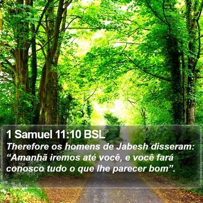 1 Samuel 11:10 BSL Bible Verse Image