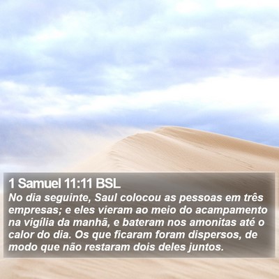 1 Samuel 11:11 BSL Bible Verse Image