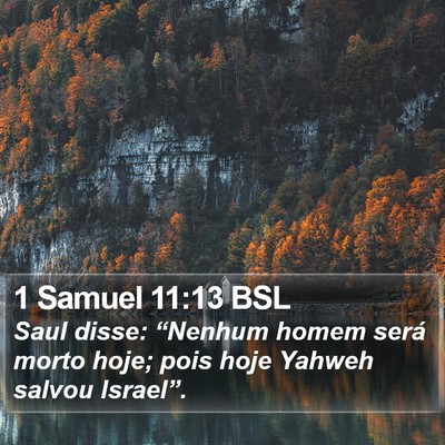 1 Samuel 11:13 BSL Bible Verse Image