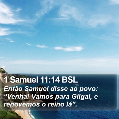1 Samuel 11:14 BSL Bible Verse Image