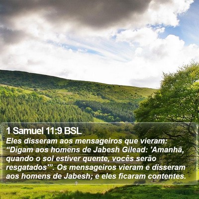 1 Samuel 11:9 BSL Bible Verse Image