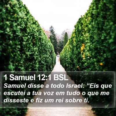 1 Samuel 12:1 BSL Bible Verse Image