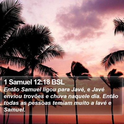 1 Samuel 12:18 BSL Bible Verse Image