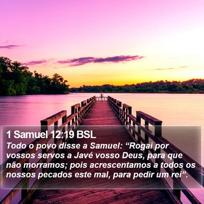 1 Samuel 12:19 BSL Bible Verse Image