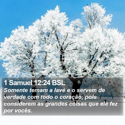 1 Samuel 12:24 BSL Bible Verse Image