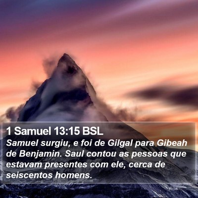 1 Samuel 13:15 BSL Bible Verse Image