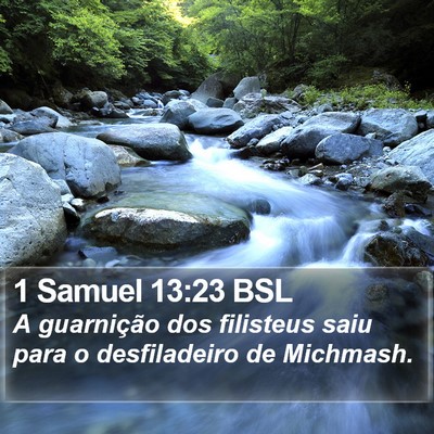 1 Samuel 13:23 BSL Bible Verse Image