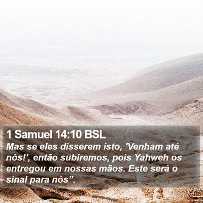 1 Samuel 14:10 BSL Bible Verse Image