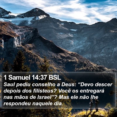 1 Samuel 14:37 BSL Bible Verse Image