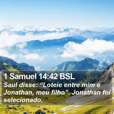 1 Samuel 14:42 BSL Bible Verse Image