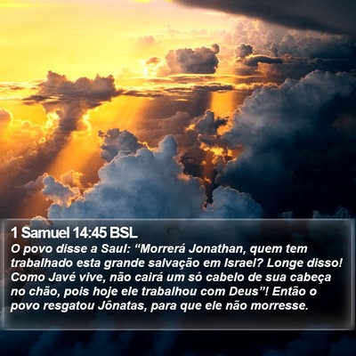 1 Samuel 14:45 BSL Bible Verse Image