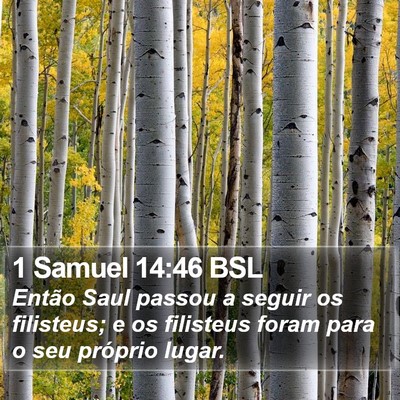 1 Samuel 14:46 BSL Bible Verse Image