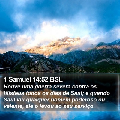 1 Samuel 14:52 BSL Bible Verse Image