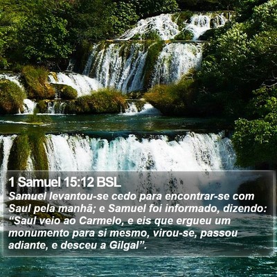 1 Samuel 15:12 BSL Bible Verse Image