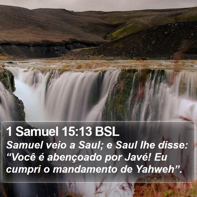 1 Samuel 15:13 BSL Bible Verse Image