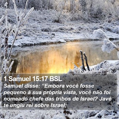 1 Samuel 15:17 BSL Bible Verse Image