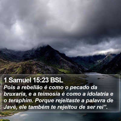 1 Samuel 15:23 BSL Bible Verse Image