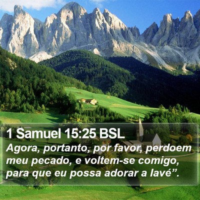 1 Samuel 15:25 BSL Bible Verse Image