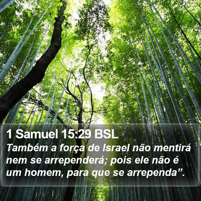 1 Samuel 15:29 BSL Bible Verse Image