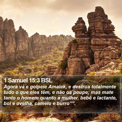 1 Samuel 15:3 BSL Bible Verse Image