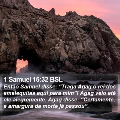 1 Samuel 15:32 BSL Bible Verse Image
