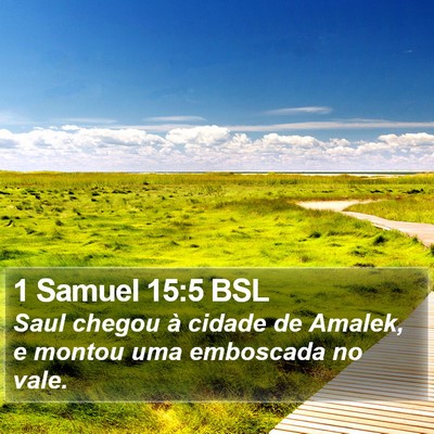 1 Samuel 15:5 BSL Bible Verse Image