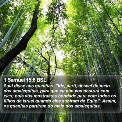 1 Samuel 15:6 BSL Bible Verse Image